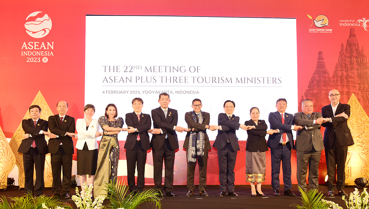 Các lãnh đạo tham dự Hội nghị Bộ trưởng Du lịch ASEAN+3 lần thứ 22
